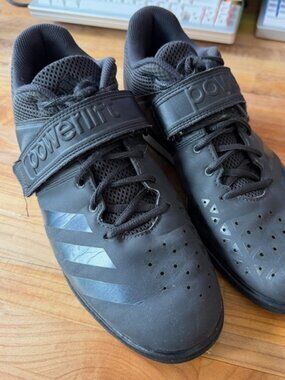 Adidas Powerlift 4 Weightlifting Shoes Size 12 Black Squat Training Gym